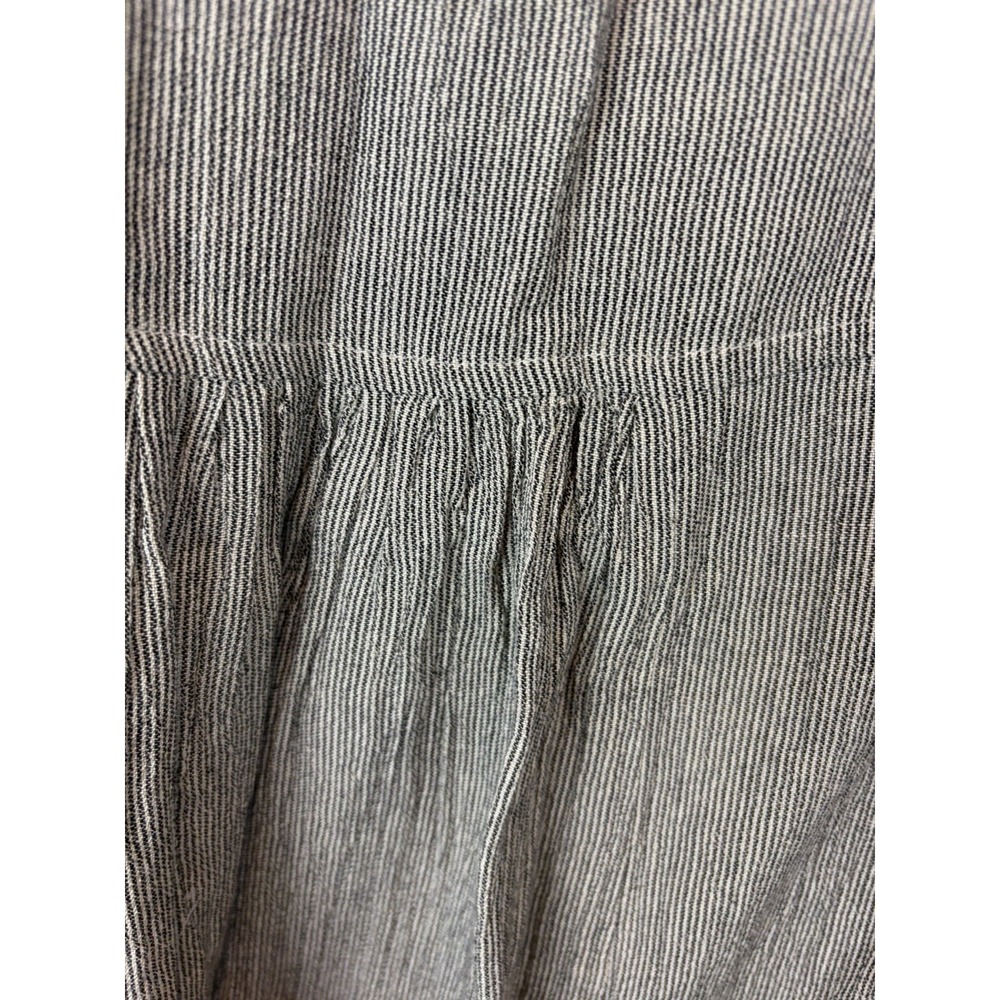 Midi Dress Womens 1X Brown Mini Stripe High Waist Modest Jumper Country Prairie - Picture 6 of 9